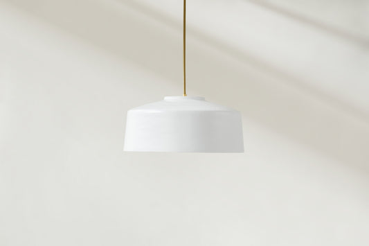 Grain Drum 14 | White + Brass - Only one available