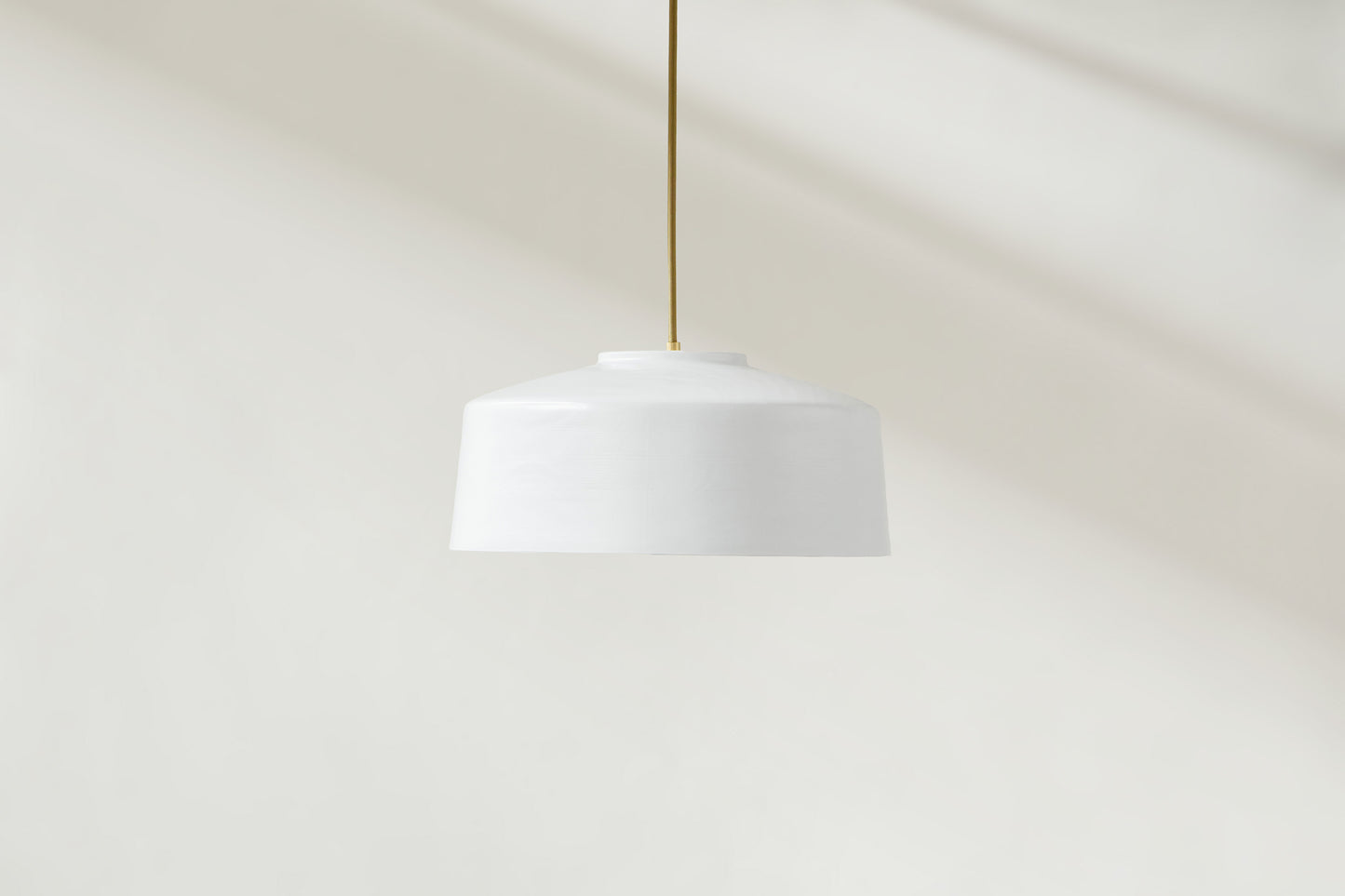 Grain Drum 14 | White + Brass - Only one available