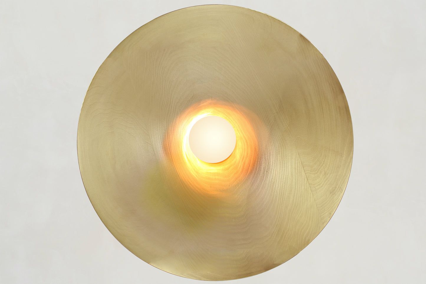 Grain Pendant 18 | Black + Brass