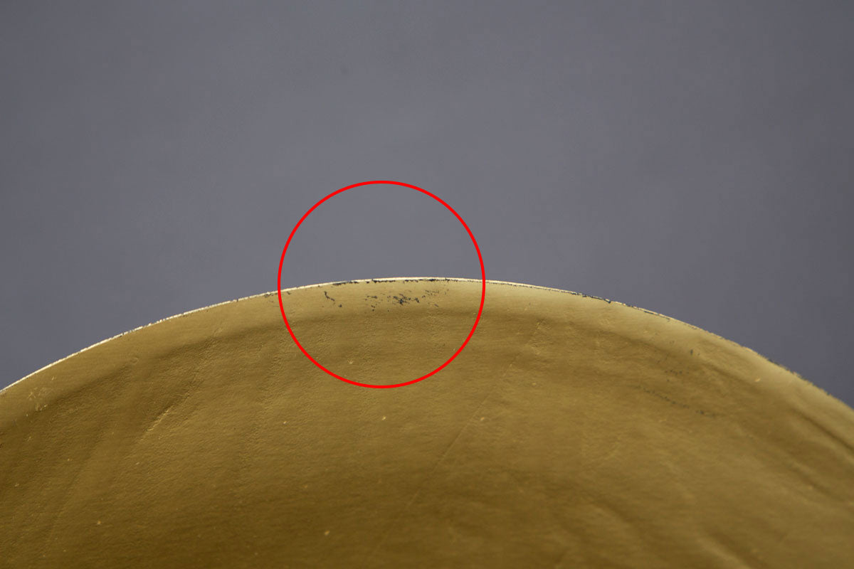 Grain Pendant 18 | Black + Brass